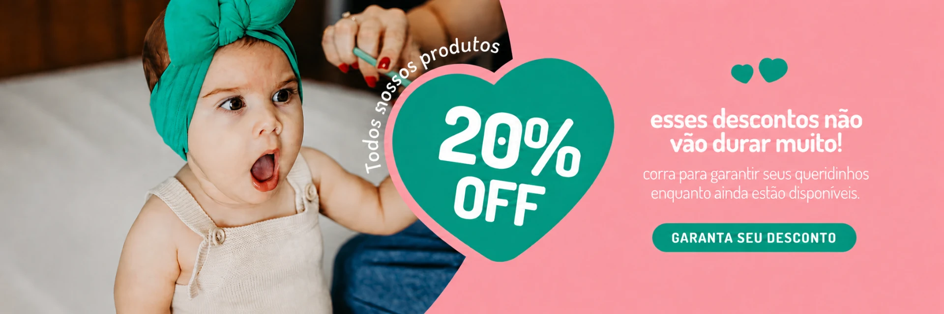 Seleção especial com até 60% OFF em artigos para bebê na BabyLar